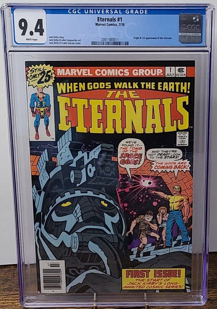 A comic book cover with the eternals on it.