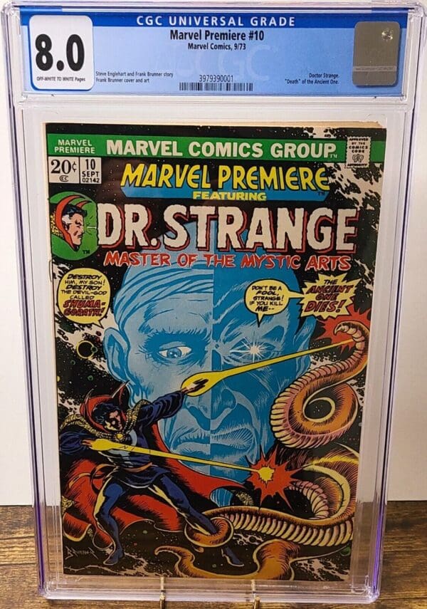 A comic book cover with dr. Strange on it