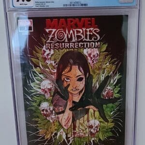A comic book cover with a woman holding plants.