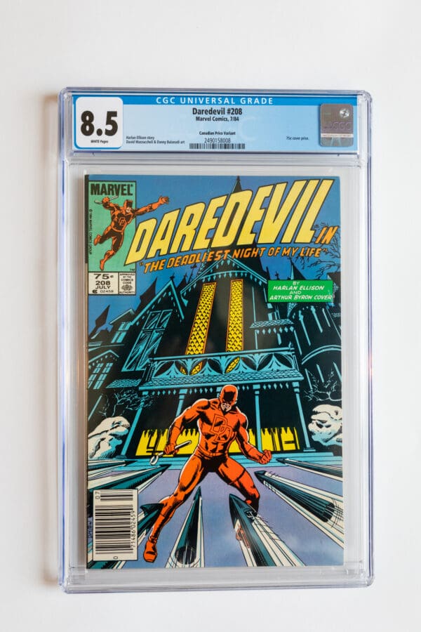 A comic book cover of daredevil # 1 0 5.