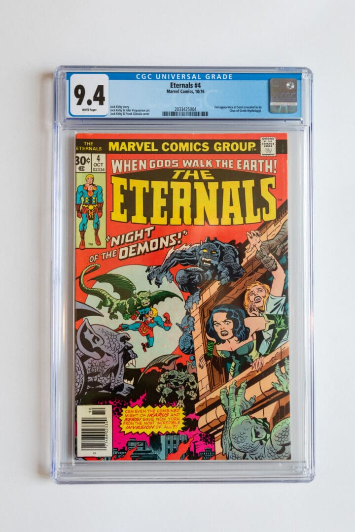 A comic book cover with an image of the eternals.