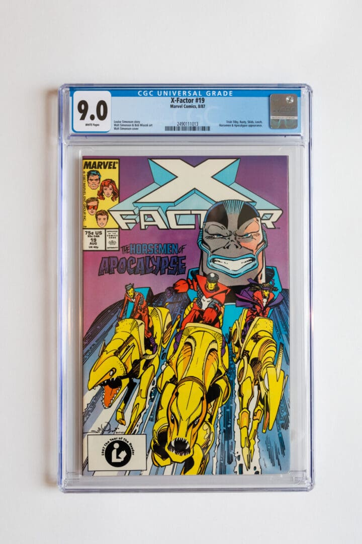A comic book is shown on the cover.